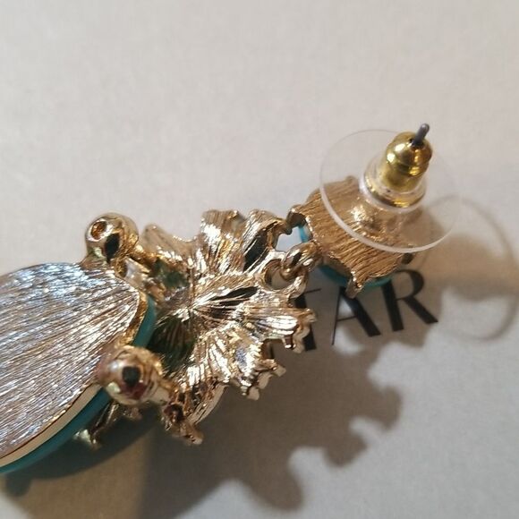 T &J TURQUOISE EARRINGS!!! NWOT!!! - Picture 3 of 5